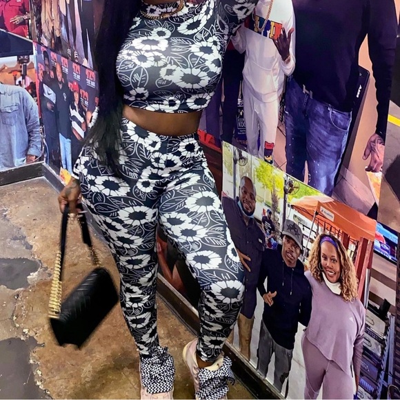 Floral Print Two-Piece Set - Picture 1 of 6